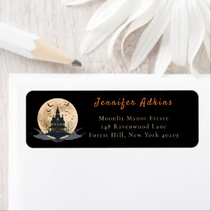 Moonlit Manor Halloween Etiket