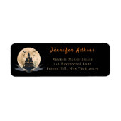 Moonlit Manor Halloween Etiket (Voorkant)