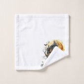 Moonlit Manor - Halloween Groeten in de schaduw Bad Handdoek (Wasdoekje)