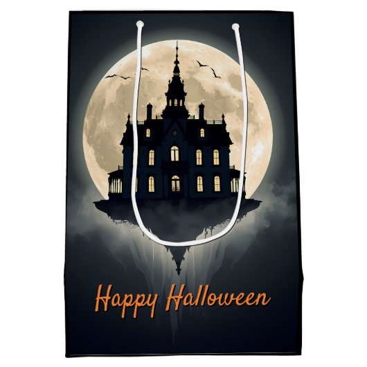 Moonlit Manor Halloween Medium Cadeauzakje (Achterkant)