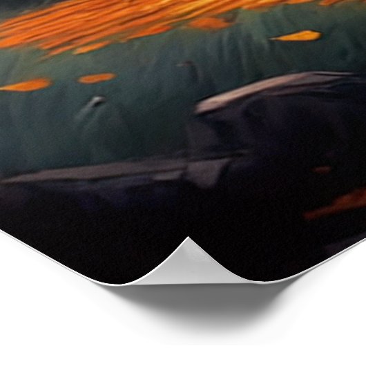 Moonlit Manor, Spooky Vibes Poster (Hoek)