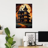 Moonlit Manor, Spooky Vibes Poster (Thuiskantoor)