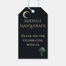 Moonlit Masquerade Elegant Favor Tag Cadeaulabel
