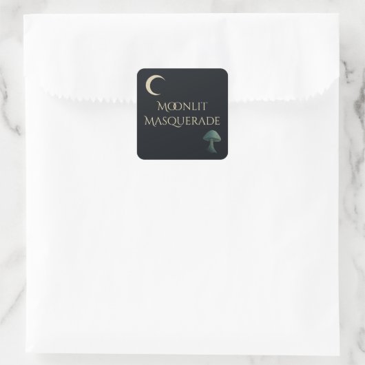 Moonlit Masquerade Elegant Halloween Sticker (Tas)