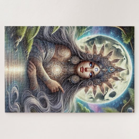Moonlit Mayari Filippijnse Maan Godin Puzzel Legpuzzel (Horizontaal)