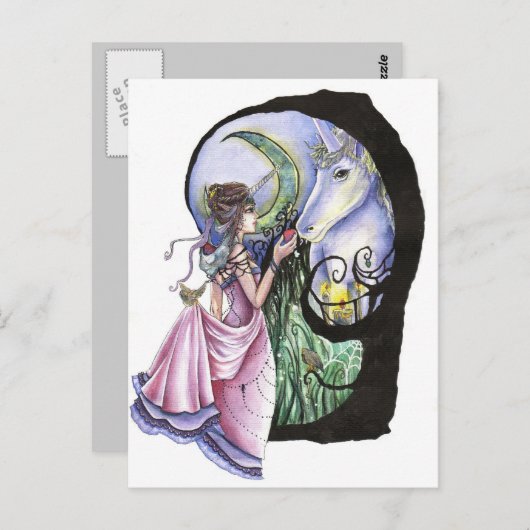 Moonlit Meeting Post Kaart (Voorkant / Achterkant)