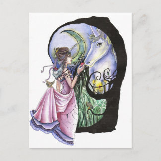 Moonlit Meeting Post Kaart