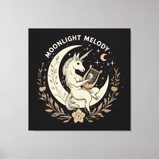 Moonlit Melody Canvas Afdruk (Voorkant)