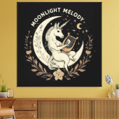 Moonlit Melody Canvas Afdruk (Insitu (Woonkamer))