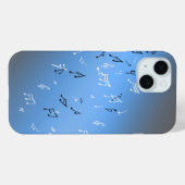 Moonlit Melody: Elegant Musical Notes iPhone-hoesj Case-Mate iPhone Case (Achterkant (horizontaal))