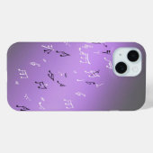 Moonlit Melody: Elegant Musical Notes iPhone-hoesj Case-Mate iPhone Case (Achterkant (horizontaal))