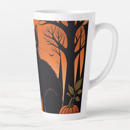 Moonlit Meow Latte Mok (Rechts)