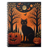 Moonlit Meow Notitieboek (Voorkant)