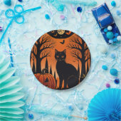 Moonlit Meow Papieren Bordje (Feest)