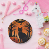 Moonlit Meow Papieren Bordje (Feest)