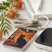 Moonlit Meow Sleutelhanger (Voorkant Rechts)