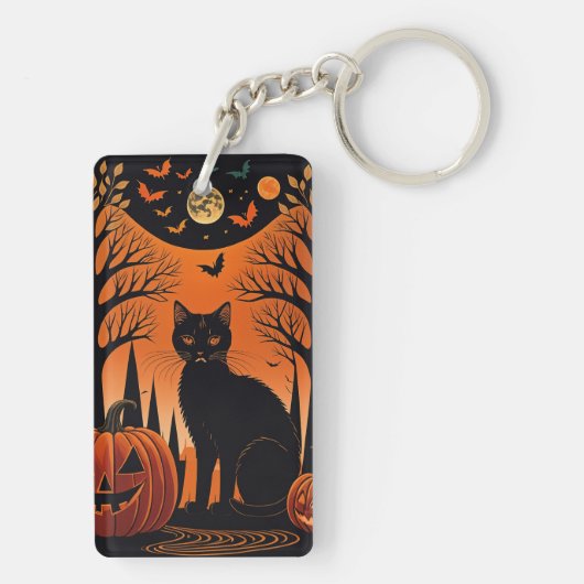 Moonlit Meow Sleutelhanger (achterkant)