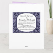 Moonlit Mermaid Big Wenskaart Kaart (Achterkant)