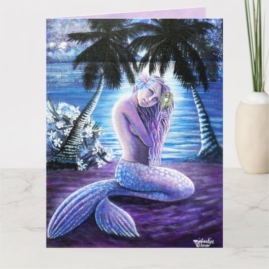 Moonlit Mermaid Big Wenskaart Kaart (Voorkant)