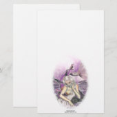 Moonlit Mermaid Stationery Briefpapier (Voorkant / Achterkant)