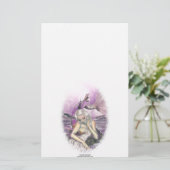 Moonlit Mermaid Stationery Briefpapier (Staand voorkant)