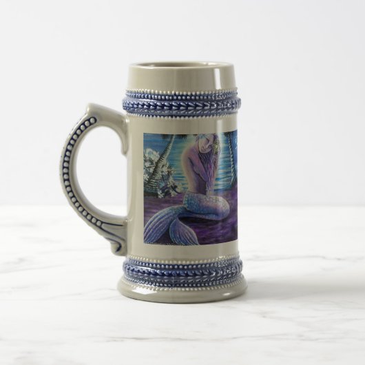 Moonlit Mermaid Stein Bierpul (Links)