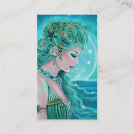 Moonlit Mermaid visitekaartjes door Renee Lavoie