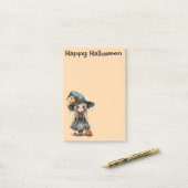 Moonlit Mischief — A Rustic Halloween Charm Post-it® Notes (Op bureau)