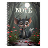 Moonlit Mischief Forest Spirit of Crimson Bloom.  Notitieboek (Voorkant)