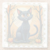 Moonlit Mischief: het nieuwsgierige Onderzetter va Glazen Onderzetter (Achterkant)