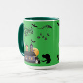 Moonlit Mischief kelly groen Mok (Voorkant links)