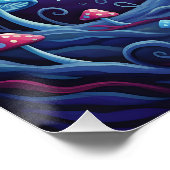 Moonlit Mischief – Whimsical Forest Bat Hybrid Perfect Poster (Hoek)