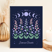 Moonlit Moon Phase Garden 2025 Aangepaste naam Planner
