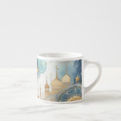 Moonlit Moskee Sereniteit voor Ramadan Espresso Kop (Rechts)