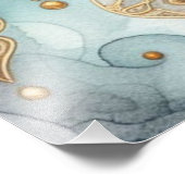 Moonlit Moskee Sereniteit voor Ramadan Foto Afdruk (Hoek)