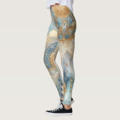 Moonlit Moskee Sereniteit voor Ramadan Leggings (Links)