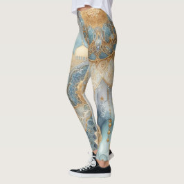 Moonlit Moskee Sereniteit voor Ramadan Leggings