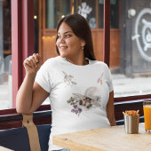 Moonlit Moth Graphic Grote Maat T-shirt