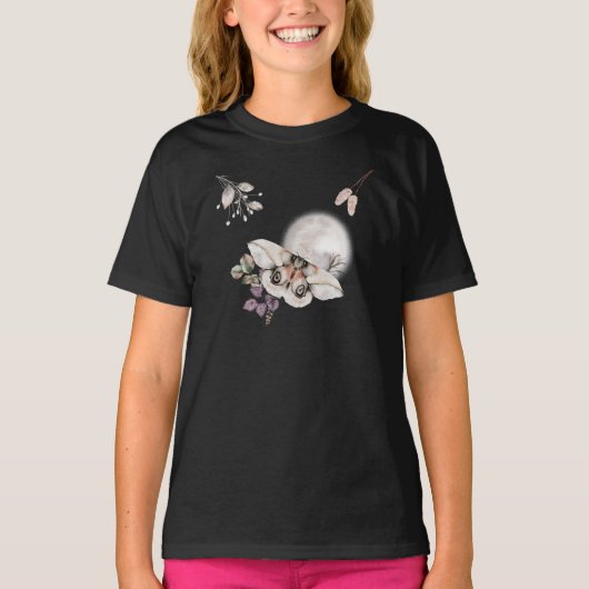 Moonlit Moth Graphic T-shirt (Voorkant)