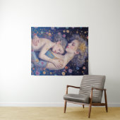 Moonlit Mother’s Embrace Tapestry Wandkleed (In Situ (horizontaal))