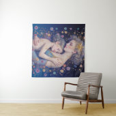 Moonlit Mother’s Embrace Tapestry Wandkleed (In Situ (horizontaal))
