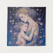 Moonlit Mother’s Embrace Tapestry Wandkleed (Voorkant)