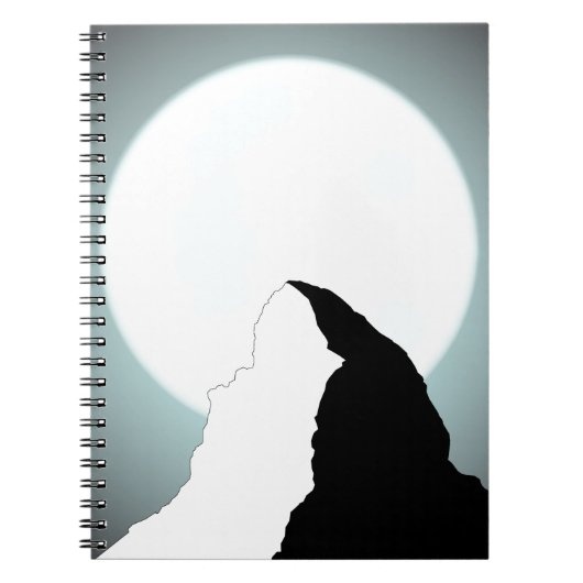 Moonlit Mountain Notitieboek (Voorkant)