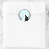Moonlit Mountain Ronde Sticker (Tas)