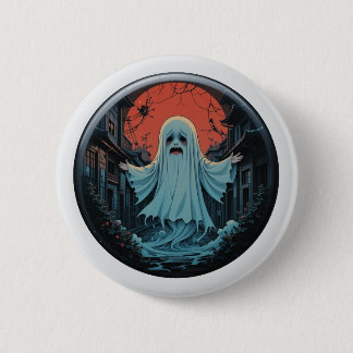 Moonlit Mourning - De droevige geest van de Alley Ronde Button 5,7 Cm