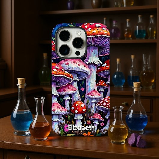 Moonlit Mushroom Patch Case-Mate iPhone Case