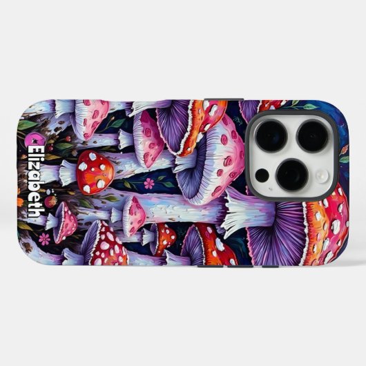 Moonlit Mushroom Patch Case-Mate iPhone Case (Achterkant (horizontaal))