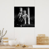 moonlit nacht poster (Keuken)