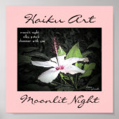 Moonlit Night Haiku Art Print (Voorkant)