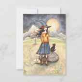 Moonlit Night Halloween Briefkaart (Voorkant)